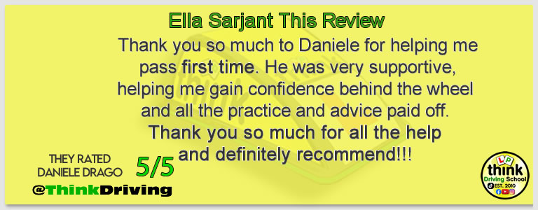 driving lessons Godalming Daniele Drago think driving school