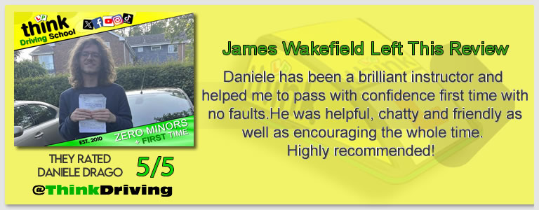 driving lessons Godalming Daniele Drago think driving school