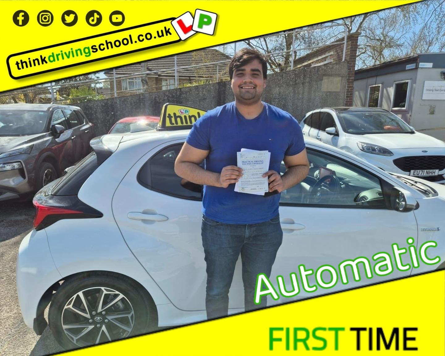 Passed with think driving school March 2025 and left this 5 star review