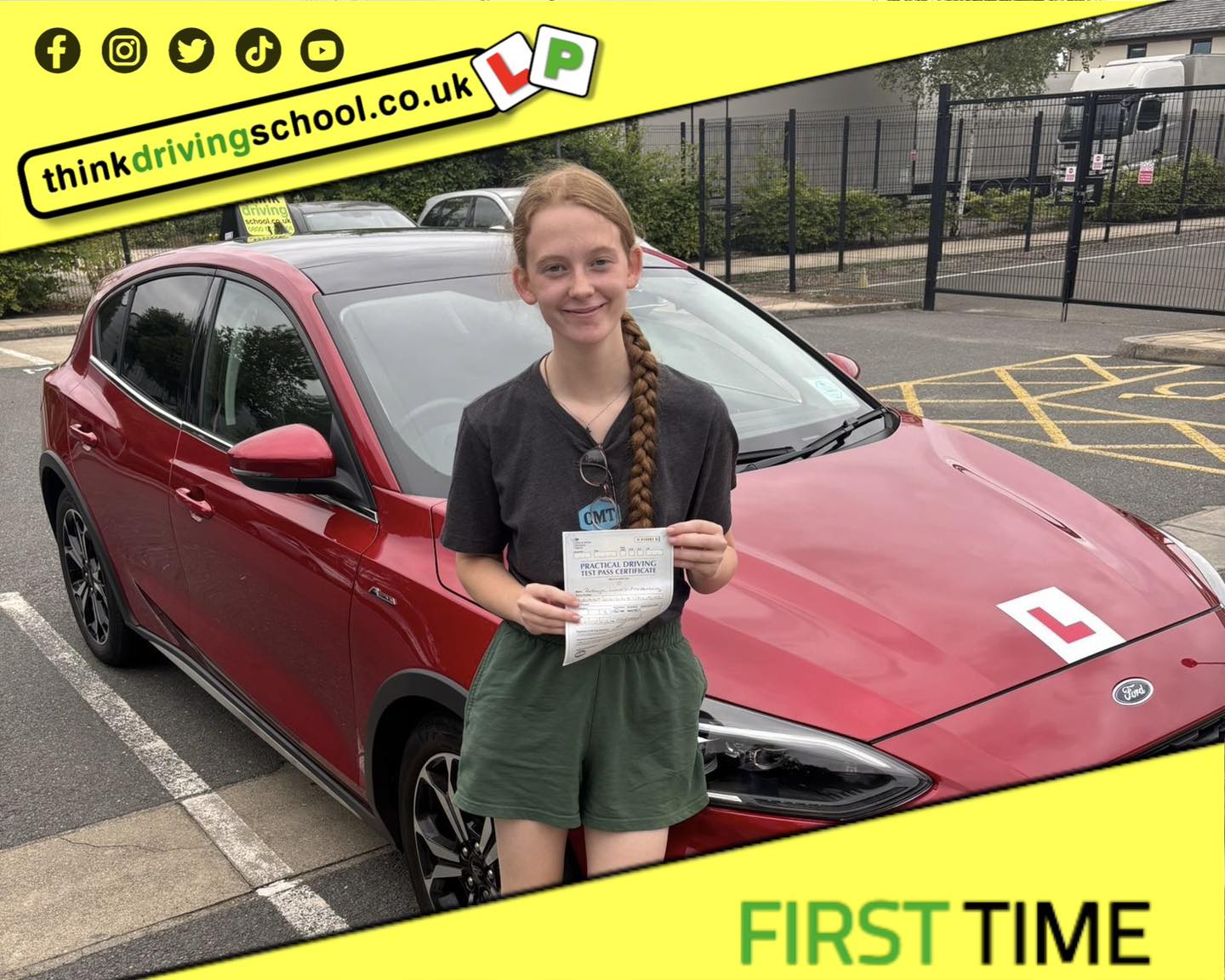 Passed with think driving school August 2025 and left this 5 star review