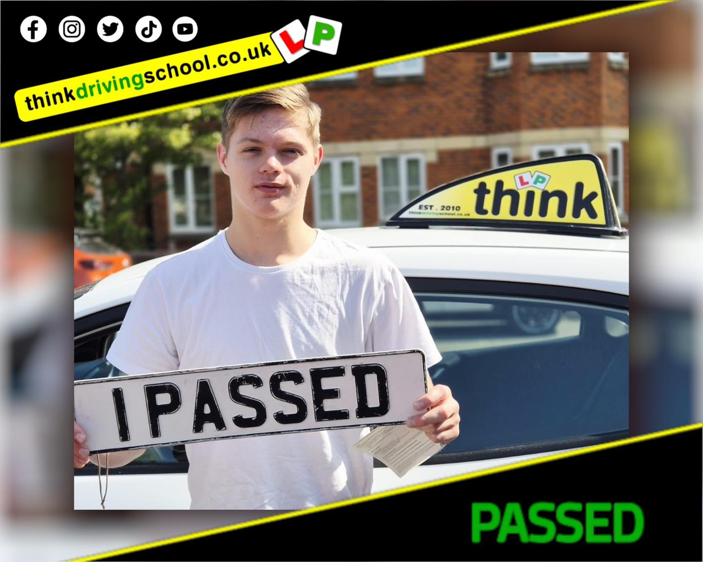 Passed with think driving school August 2025 and left this 5 star review