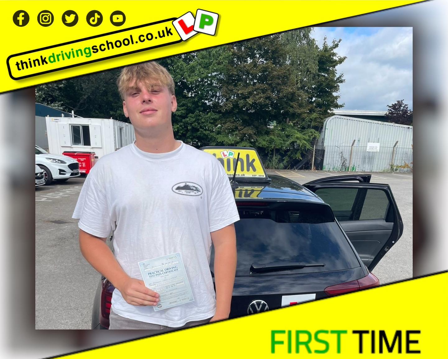 Passed with think driving school August 2025 and left this 5 star review