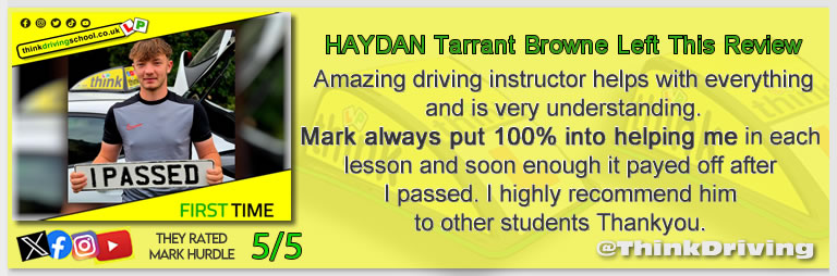 Passed with think driving school August 2025 and left this 5 star review