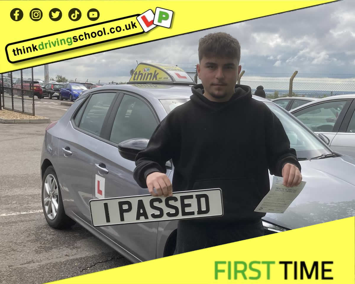 Passed with think driving school March 2025 and left this 5 star review