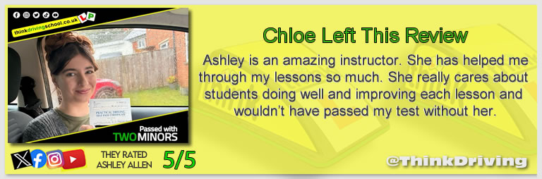 Driving School Godalming Passed with think driving school November 2025 and left this 5 star review