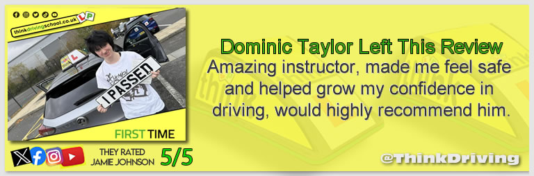 Driving School Godalming Passed with think driving school November 2025 and left this 5 star review