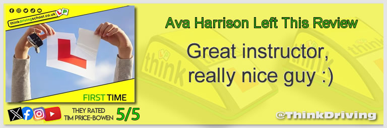 Driving School Godalming Passed with think driving school November 2025 and left this 5 star review