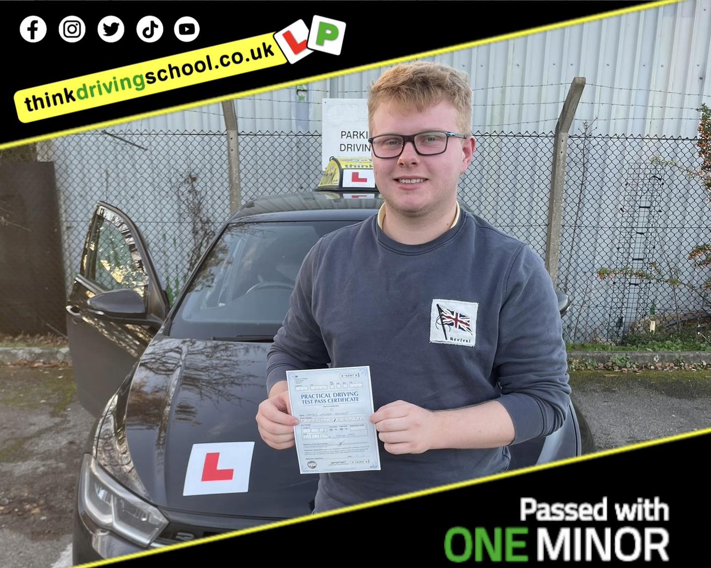 Passed with think driving school November 2025 and left this 5 star review