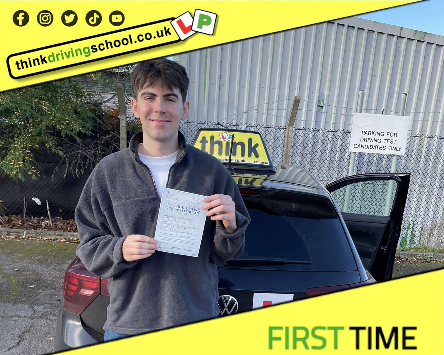 Driving School Godalming Passed with think driving school November 2025 and left this 5 star review