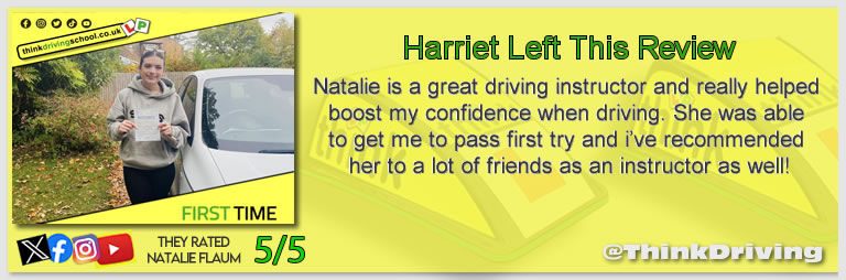 Driving School Godalming Passed with think driving school October 2025 and left this 5 star review