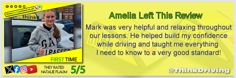 Driving School Godalming Passed with think driving school October 2025 and left this 5 star review