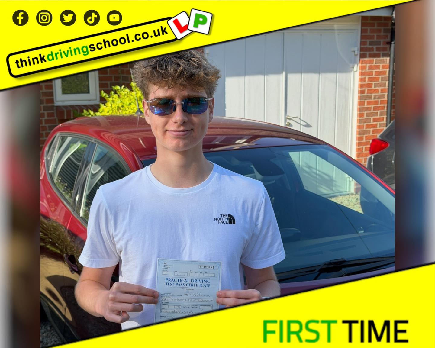 Passed with think driving school October 2025 and left this 5 star review