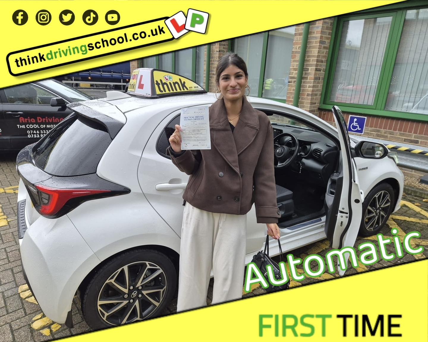 Driving School Godalming Passed with think driving school October 2025 and left this 5 star review