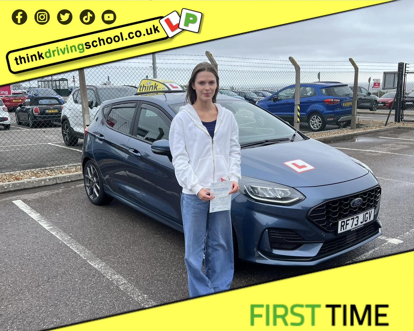 Passed with think driving school September 2025 and left this 5 star review