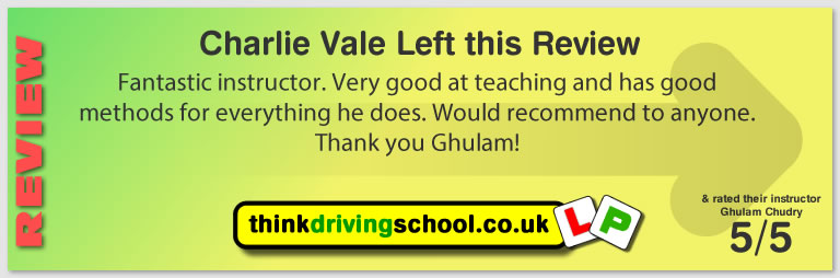 Passed with think driving school in September 2018 and left this 5 star review