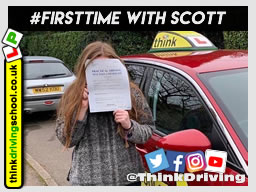 Passed with think driving school in January 2019 and left this 5 star review
