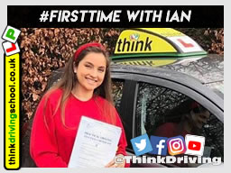 Hannah passed with driving instructor ian weir and left this awesome review of think driving school 