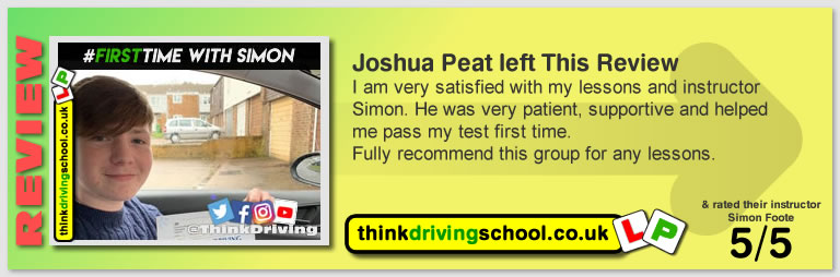 Passed with think driving school in February 2020 and left this 5 star review