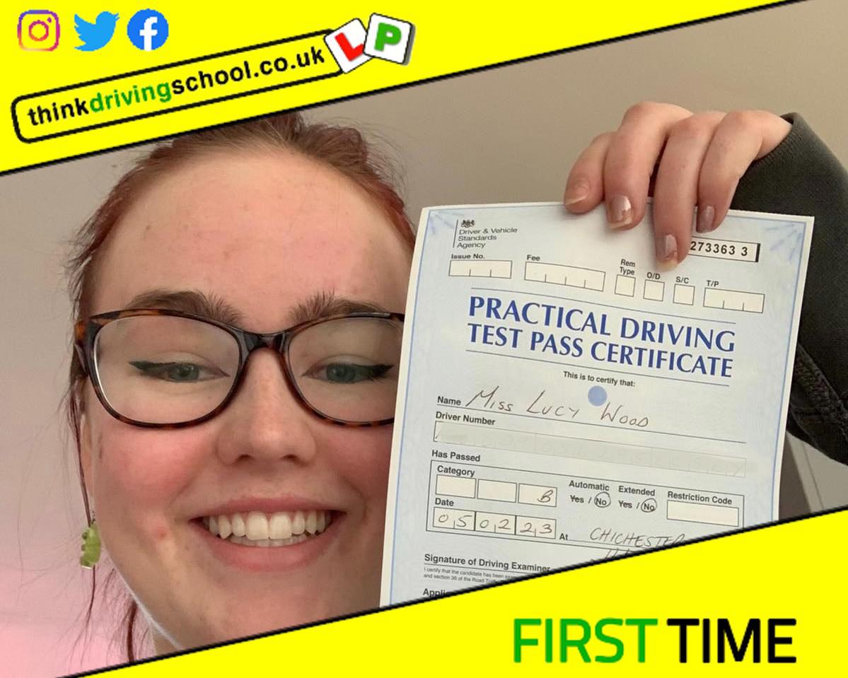 Passed with think driving school February 2023 and left this 5 star review