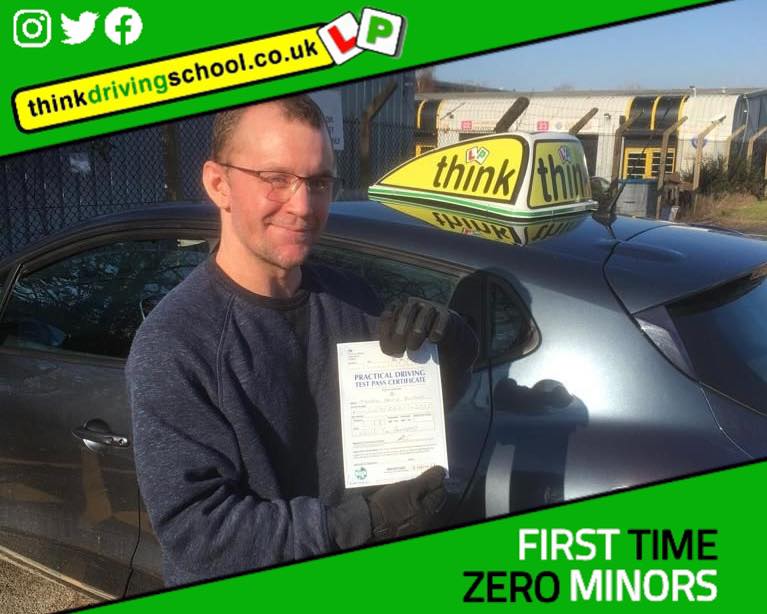 Passed with think driving school February 2023 and left this 5 star review