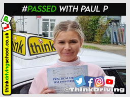 Passed with think driving school October 2021 and left this 5 star review