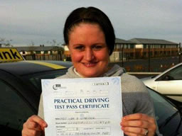 Jessica bracknell happy driving school lesson learner
