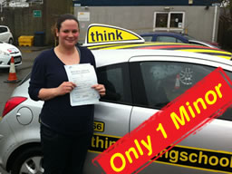 becky small from liphook passed today after driving lessons with ian weir adi