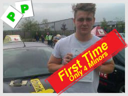corey from guildfrod passed first time and with zero minors with clive tester