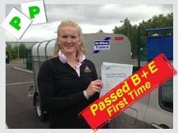 sarah from newbury passed aher B+E after trailer lessons with adam iliffe