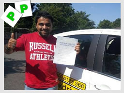 mohammad from pinner passed with driving instructor paul fowler from harrow