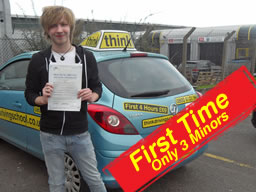 liam halford from farnborough Passed after driving lessons from think drivnig school