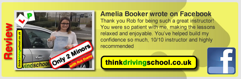 Passed with think driving school in January 2017 and left this review