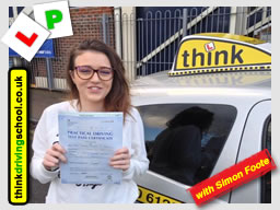 Passed with think driving school in January 2017 and left this review
