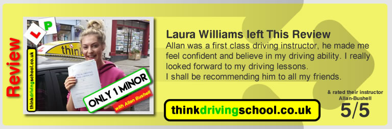 Beth Warden Wrote this awesome review of allan bushell driving instructor from Sandhurst & Camberley 