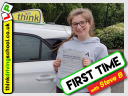 Passed with think driving school in June 2018 and left this 5 star review