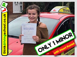 Passed with think driving school in August 2018 and left this 5 star review