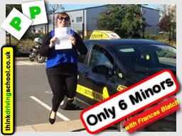 james from farnborough passed first time with driving instructor frances blatch