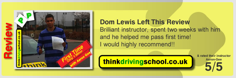 great review of Aaron Gee Llanfairpwll & Bangor Drivng instructor