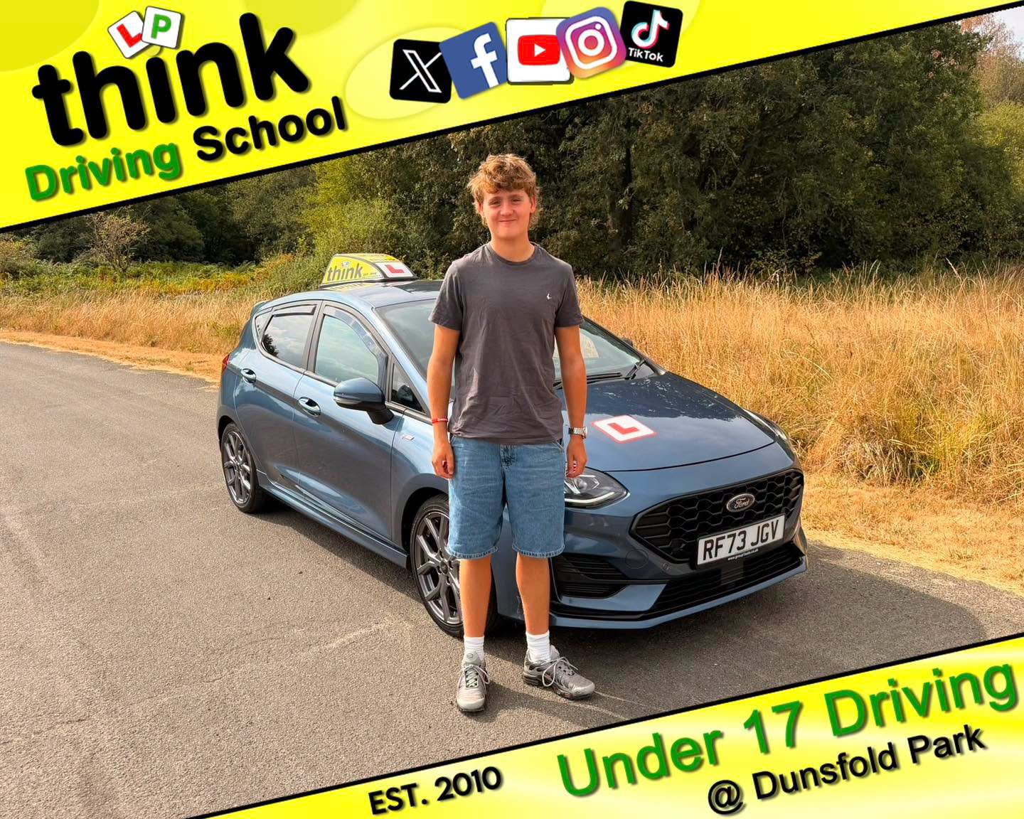 Driving School Aldershot Passed with think driving school June 2026 and left this 5 star review