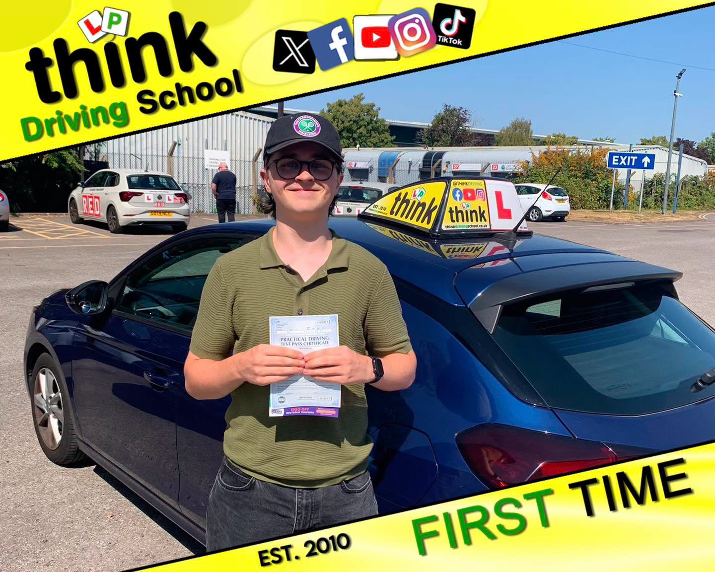 Passed with think driving school AUGUST 2026 and left this 5 star review