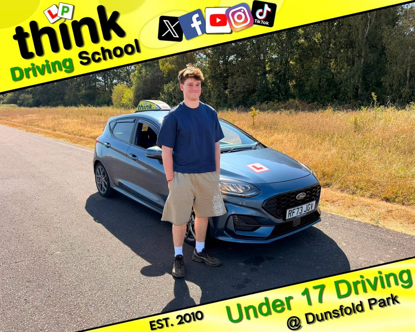 Driving School Aldershot Passed with think driving school June 2026 and left this 5 star review