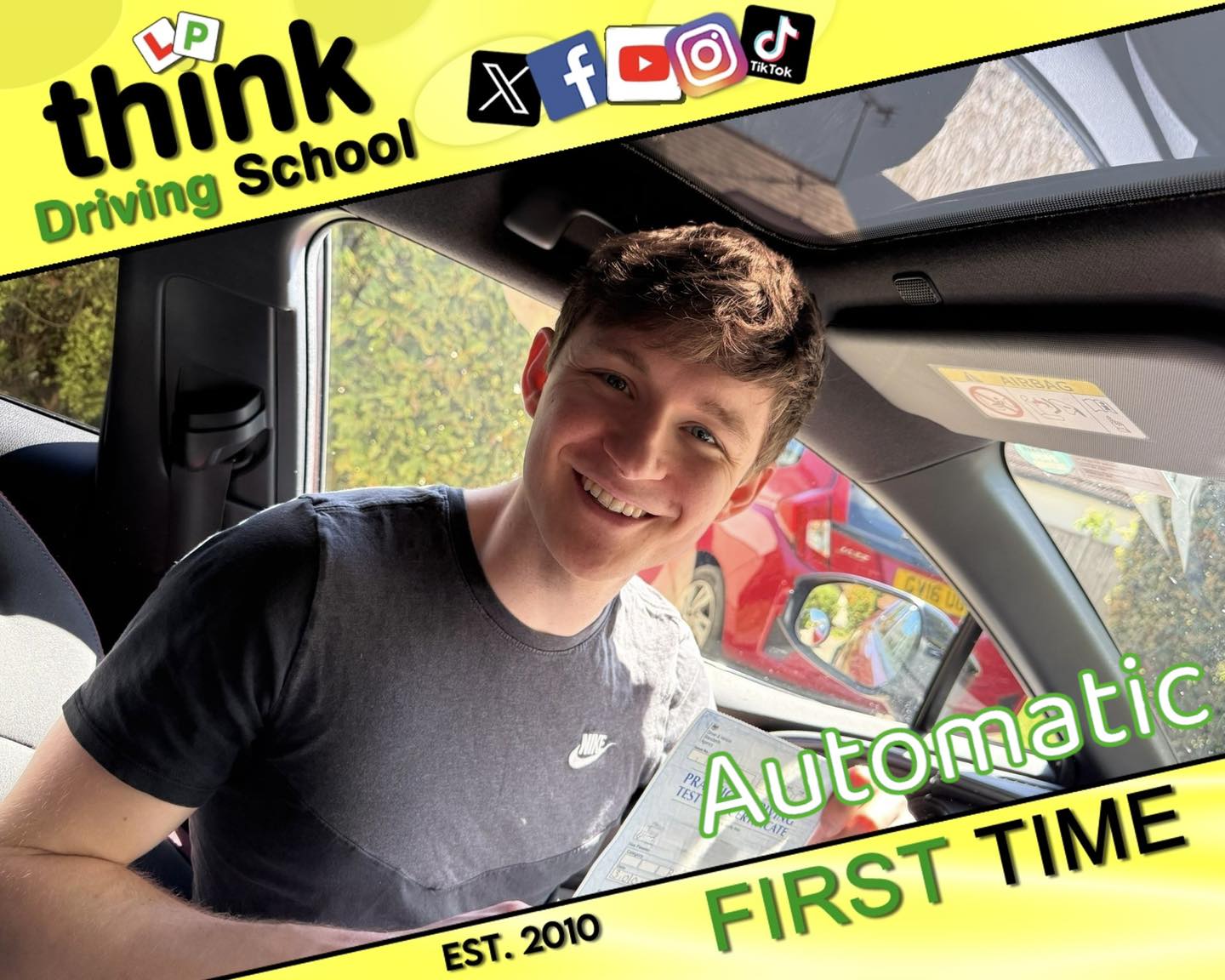Driving School Basingstoke Passed with think driving school April 2026 and left this 5 star review