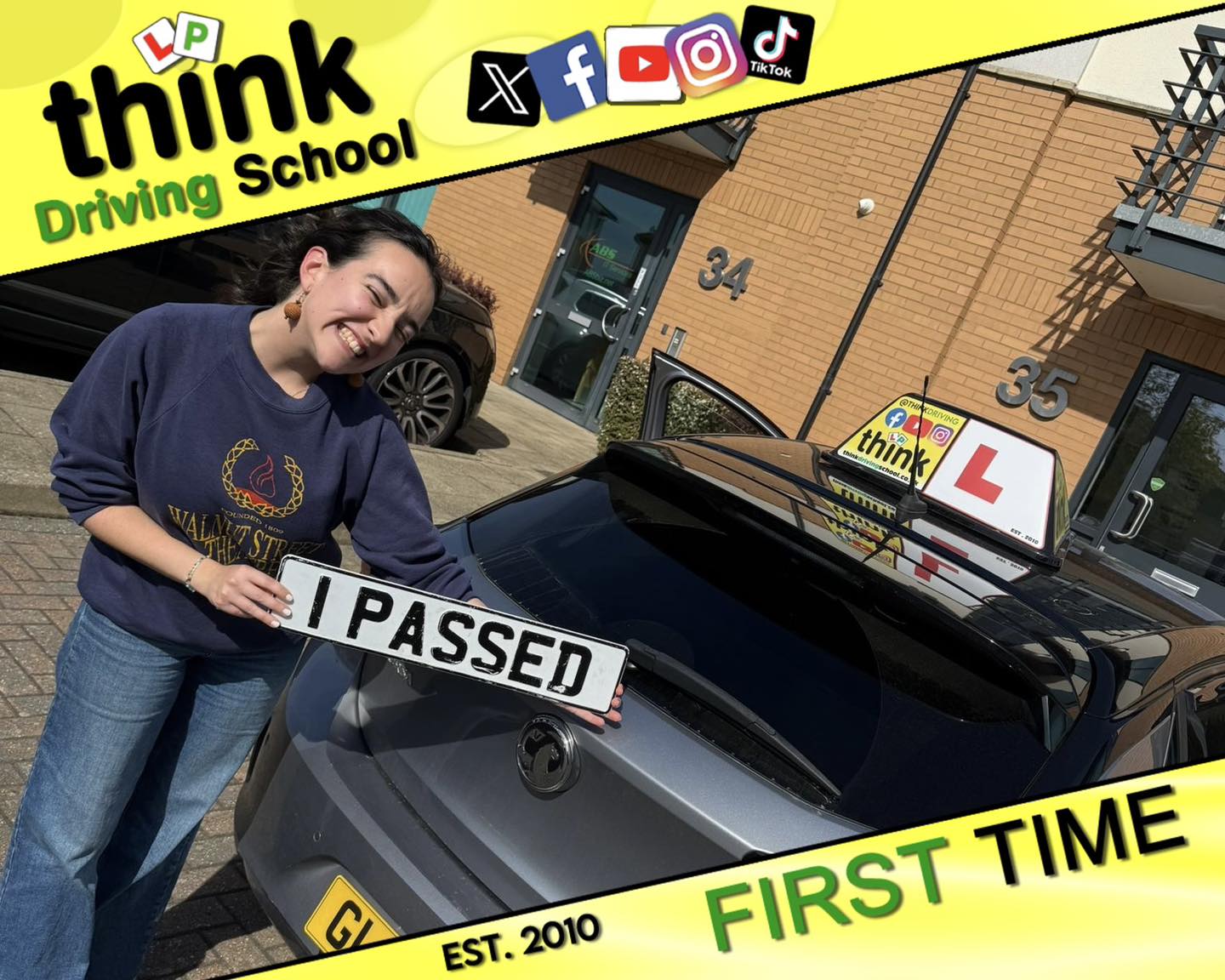 Driving School Basingstoke Passed with think driving school April 2026 and left this 5 star review