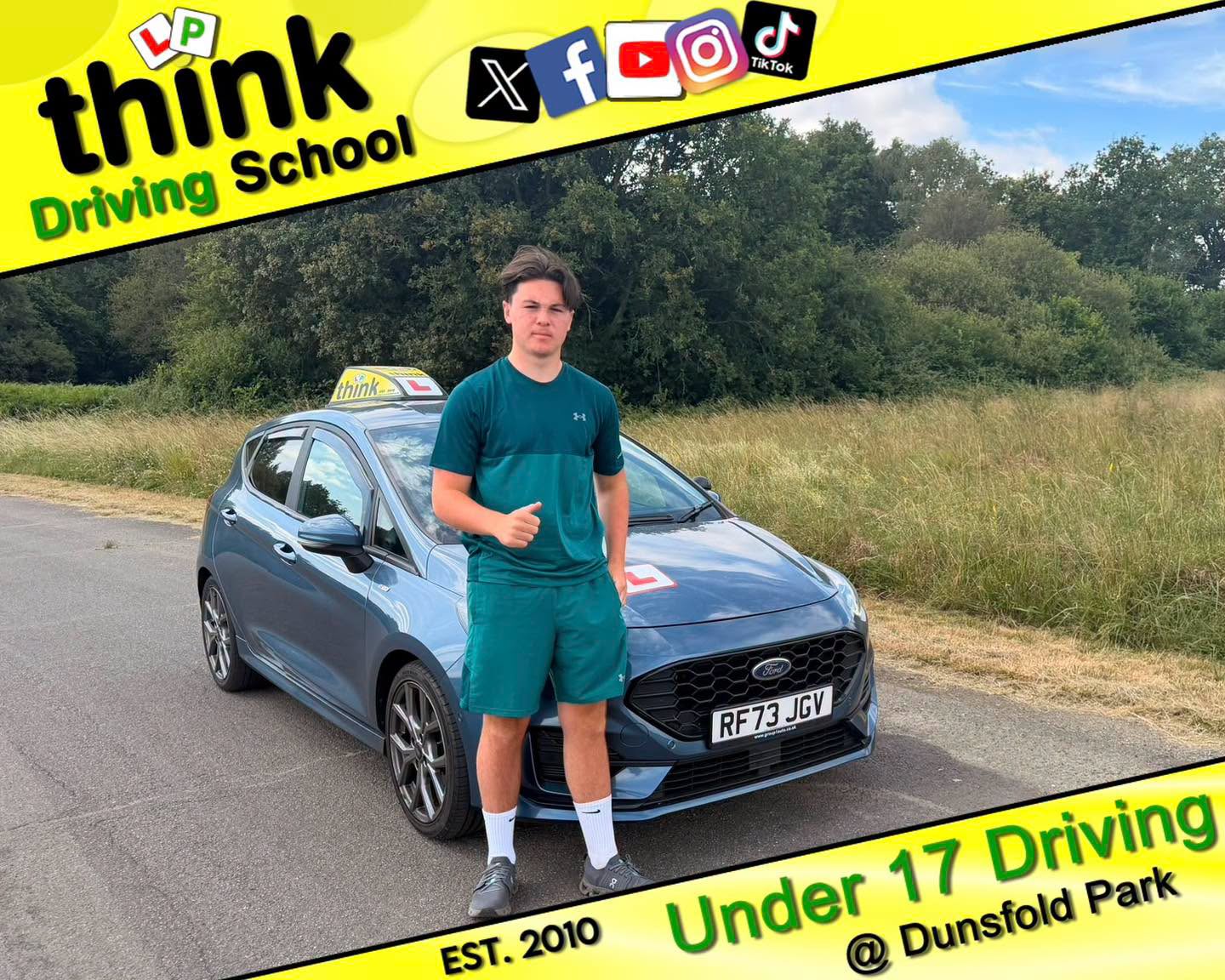 Driving School Aldershot Passed with think driving school June 2026 and left this 5 star review