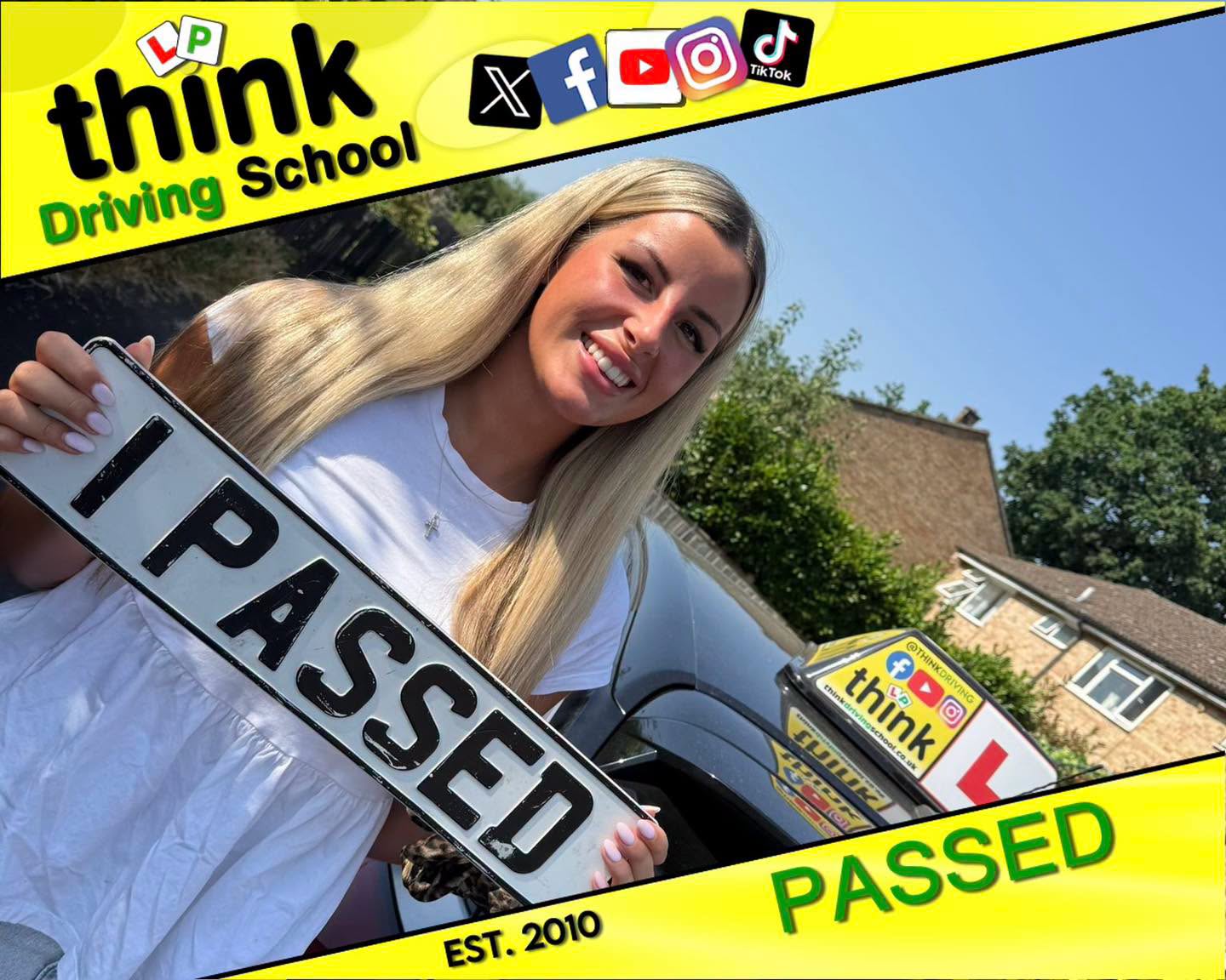 Driving School Aldershot Passed with think driving school June 2026 and left this 5 star review