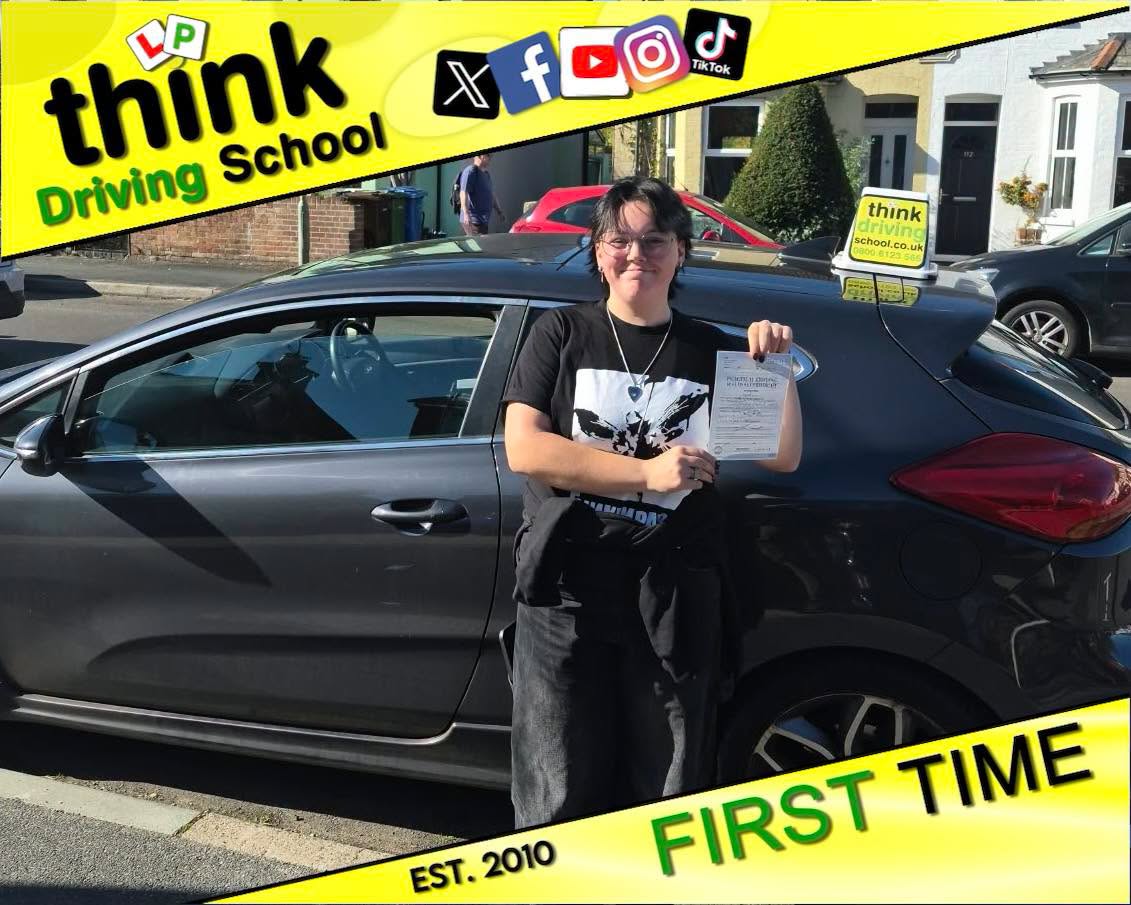 Passed with think driving school September 2026 and left this 5 star review