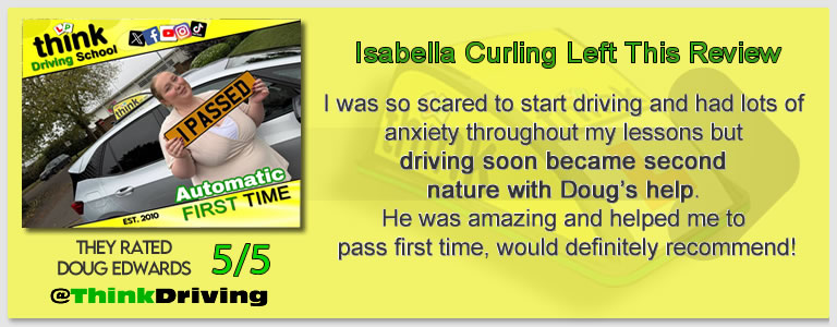 Passed with think driving school September 2026 and left this 5 star review