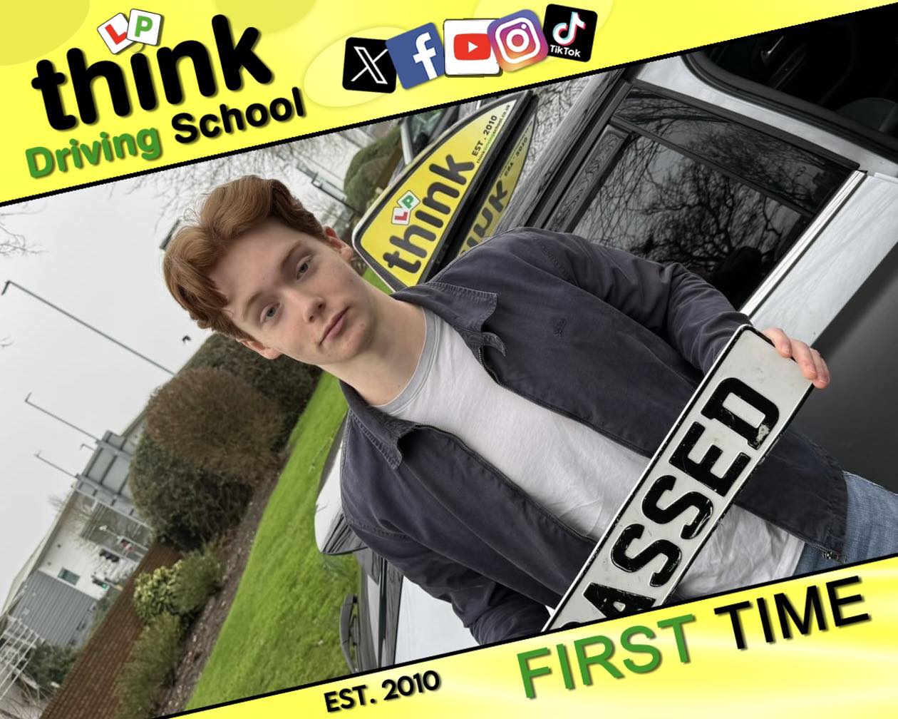Passed with think driving school January 2026 and left this 5 star review