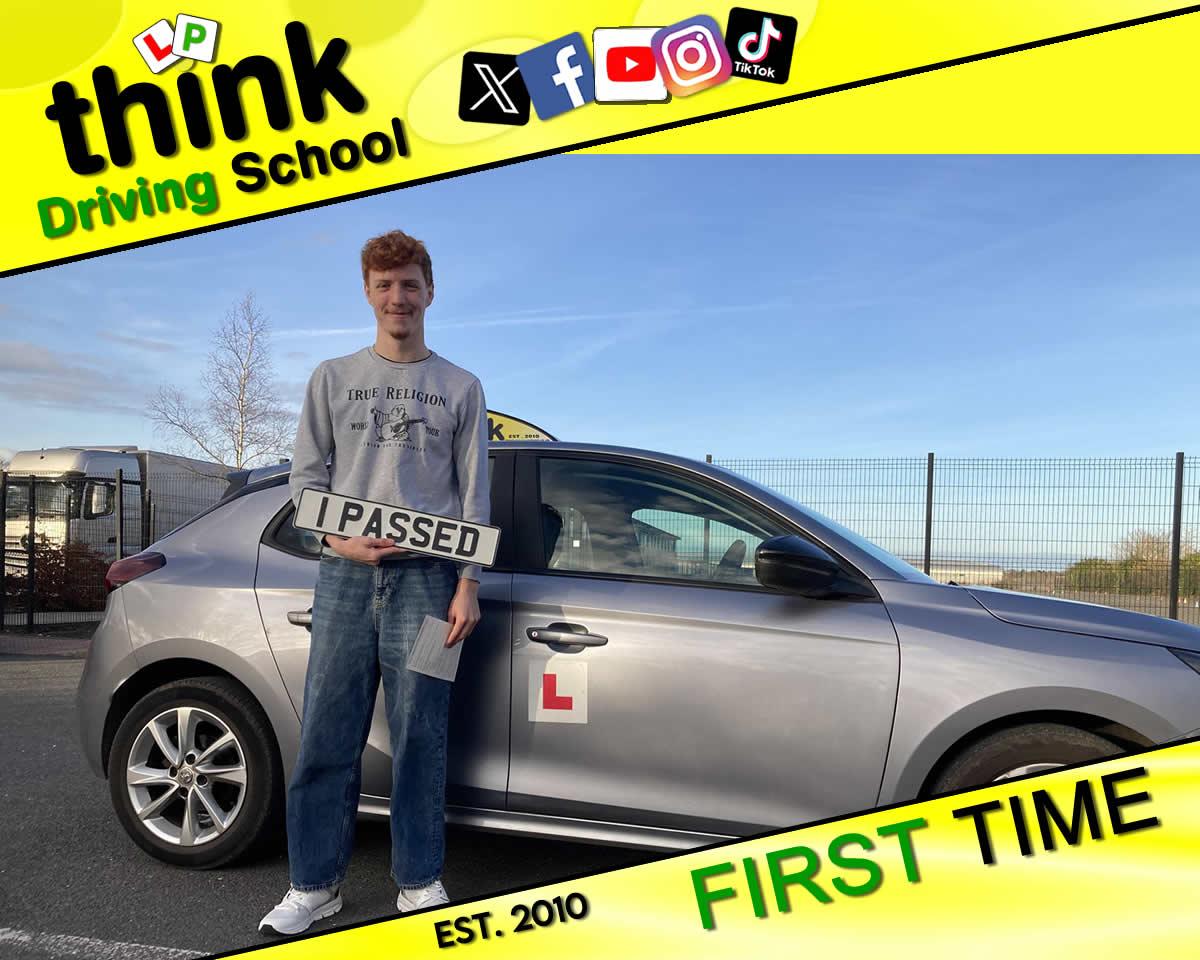 Passed with think driving school January 2026 and left this 5 star review