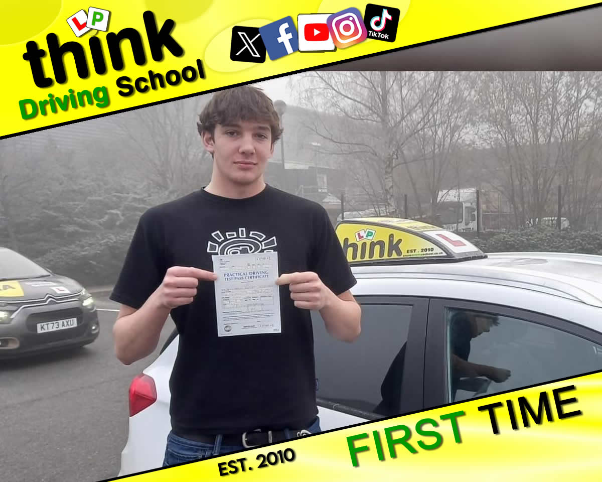 Passed with think driving school January 2026and left this 5 star review